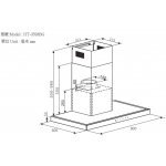 GARWOODS 樂思 HT-3593BG 90厘米煙囪式抽油煙機 | 加熱自潔 強勁排風